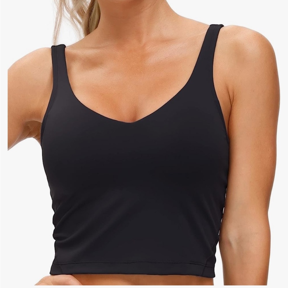 THE GYM PEOPLE Womens' Sports Bra Longline Wirefree Padded with Medium Support